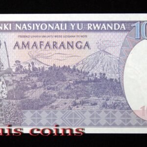 B916-RWANDA-1989盧安達紙幣-100 Francs(479)