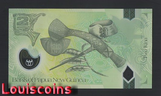918-2 B918-PAPUA NEW GUINEA-2017-2023巴布亞新幾內亞塑膠鈔票-2 Kina(600)