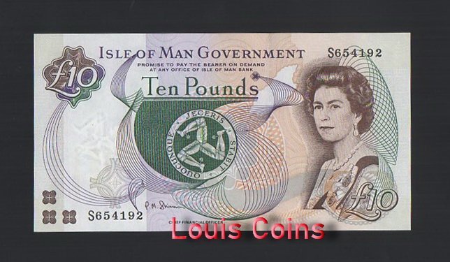920-1 B920-ISLE OF MAN-ND (2007)男人島(曼島)紙幣,10 Pounds(B)