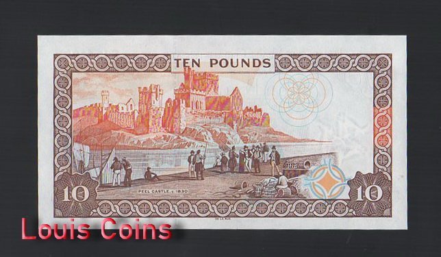 920-2 B920-ISLE OF MAN-ND (2007)男人島(曼島)紙幣,10 Pounds(B)