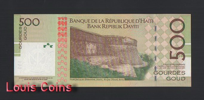 924-2 B924-HAITI-2004-2016海地紙幣,500 Gourdes(B)