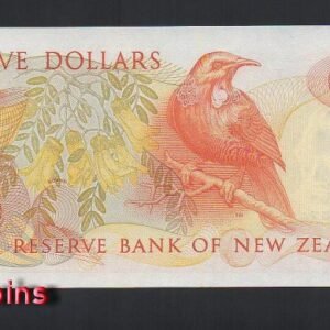 925-2 B925-NEW ZEALAND-1981-92紐西蘭鈔票-5 Dollars(B)