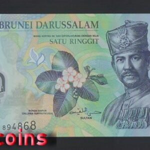 928-1 B928-BRUNEI--2011-19汶萊塑膠鈔票-1 Ringgit / Dollars(B)