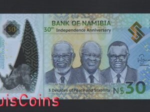 931-1 B931-NAMIBIA-2020納米比亞塑膠紀念紙幣,30 Namibia Dollars(999)