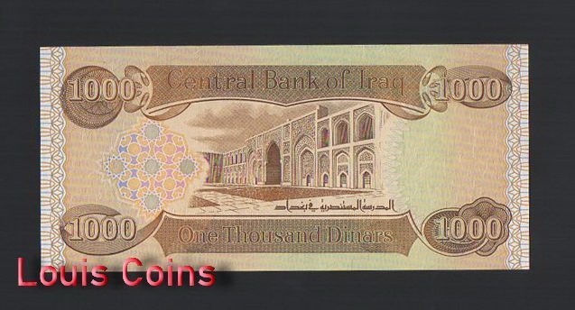 938-2 B938-IRAQ-2003-2012伊拉克紙幣1000 Dinars(B)