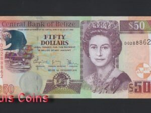 948-1 B948-BELIZE-2003-2016貝里斯紙幣,50 Dollars(B)