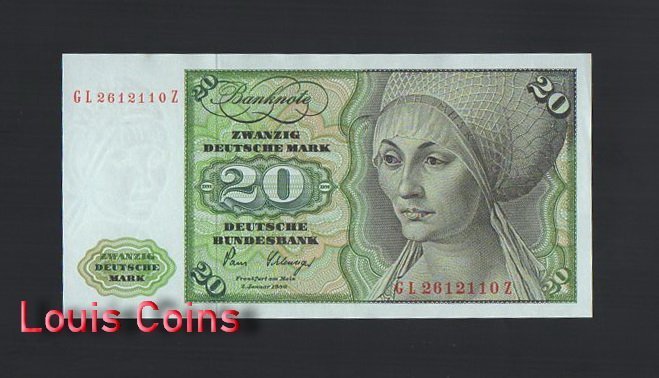 950-1 B950-FEDERAL REPUBLIC OF GERMANY-1980德國紙幣(B)