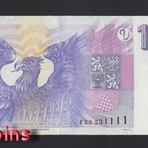 956-2 B956-CZECHIA-1996捷克紙幣,1.000 Korun Českých(B)
