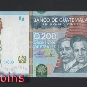 957-1 B957-GUATEMALA-2009瓜地馬拉紙幣,200 Quetzales(BO)