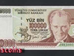 B959-TURKEY-L.1970土耳其鈔票-100.000 Türk(O)