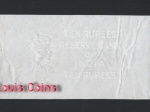 B961-INDIA-印度浮水印白紙紙幣,10 Rupees(B)