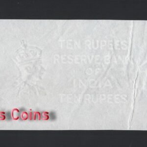 961-1 B961-INDIA-印度浮水印白紙紙幣,10 Rupees(B)