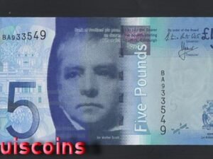 962-1 B962-SCOTLAND-2007-2011蘇格蘭紙幣,5 Pounds(B)