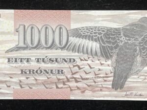 B964-FAEROE ISLANDS-2011法羅群島紙幣-1000 Krónur(O)