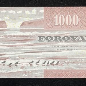 964-2 B964-FAEROE ISLANDS-2011法羅群島紙幣-1000 Krónur(O)