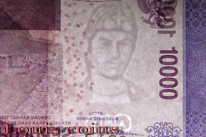 965-3 B965-INDONESIA 2010-2016印尼紙幣10000 Rupiah(377)