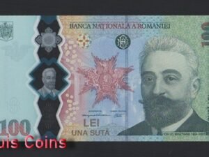 967-1 B967-ROMANIA-2019羅馬尼亞紀念塑膠鈔,100 Lei含冊(T)