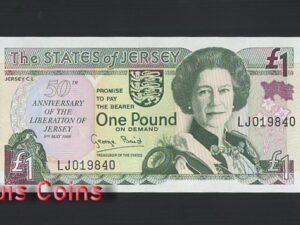 972-1 B972-JERSEY-1995澤西紀念紙幣,1 Pound(463)