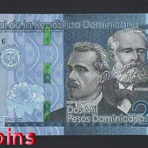 973-1 B973-DOMINICAN -2021多明尼加共和國紙幣-2000 Pesos(1431)