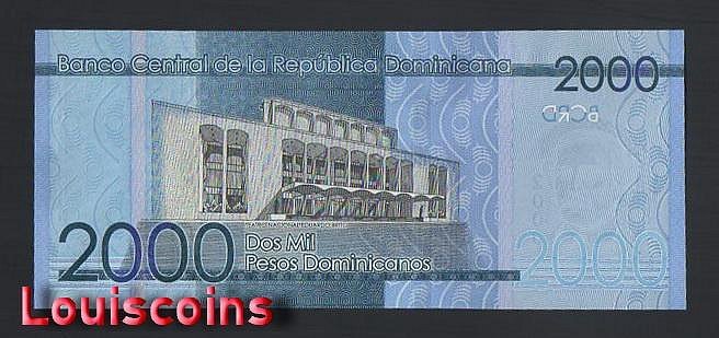 973-2 B973-DOMINICAN -2021多明尼加共和國紙幣-2000 Pesos(1431)