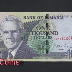 976-1 B976-JAMAICA-2005-2021牙買加紙幣,1.000 Dollars(976)