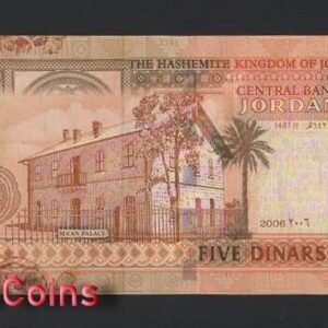 980-2 B980-JORDAN-2002-2019約旦紙幣,5 Dinar(B)