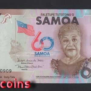 986-1 B986-SAMOA-2023薩摩亞紀念鈔票-60 Tala(998)