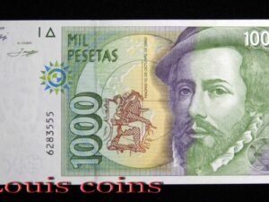 990-1 B990-SPAIN-1992西班牙紙幣 1000 Pesetas(B)