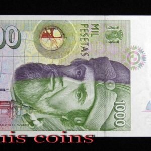990-2 B990-SPAIN-1992西班牙紙幣 1000 Pesetas(B)