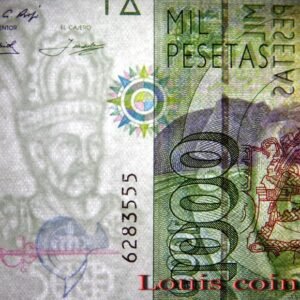 990-3 B990-SPAIN-1992西班牙紙幣 1000 Pesetas(B)