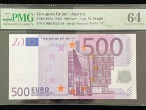 B994-EUROPEAN CENTRAL BANK-2002歐盟紙幣-500 euro(O)