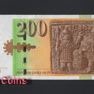 1032-1 B1032-MACEDONIA-2016馬其頓紙幣,200 Denari(634)