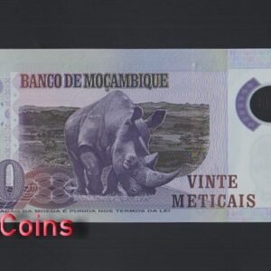 1034-2 B1034-MOZAMBIQUE-2011 & 2017莫三比克塑膠紙幣,20 Meticai(638)
