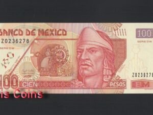 B1061-MEXICO-2000-2009墨西哥紙幣,100 Pesos(BO)