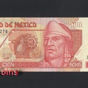 B1061-MEXICO-2000-2009墨西哥紙幣,100 Pesos(BO)