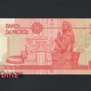 B1061-MEXICO-2000-2009墨西哥紙幣,100 Pesos(BO)