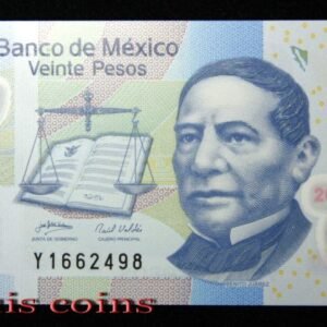 1062-1 B1062-MEXICO-2017墨西哥塑膠鈔20 Pesos(589)