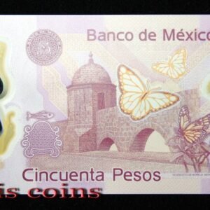 1063-2 B1063 MEXICO 2012-2017墨西哥塑膠鈔 50 Pesos(885)