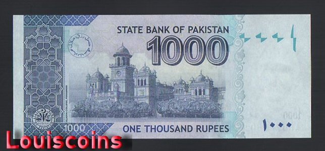 1064-2 B1064-PAKISTAN-2022巴基斯坦紙幣,1.000 Rupees(438)