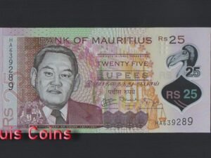 1068-1 B1068-MAURITIUS-2013毛里求斯塑膠紙幣,25 Rupees(499)