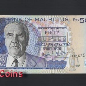 1070-1 B1070-MAURITIUS-1999-2009模里西斯(毛里求斯)紙幣,50 Rupees(1116)