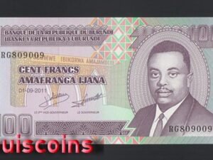 B1072-BURUNDI-1993-2007普隆地紙幣,100 Francs(415)