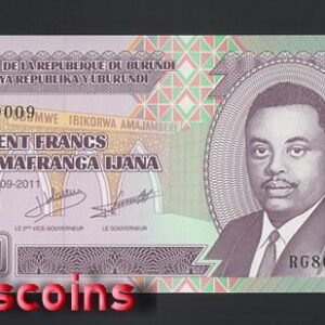 1072-1 B1072-BURUNDI-1993-2007普隆地紙幣,100 Francs(415)