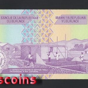 1072-2 B1072-BURUNDI-1993-2007普隆地紙幣,100 Francs(415)