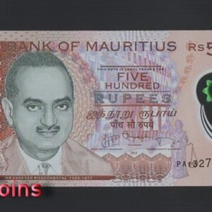1074-1 B1074-MAURITIUS-2013-2017模里西斯(毛里求斯)紙幣,500Rupees(933)