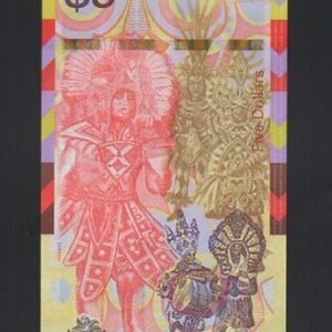 1077-2 B1077-BAHAMAS-2020巴哈馬鈔票-5 Dollars(B)