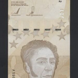 B1084-VENEZUELA-2021委內瑞拉紙幣,5 Bolívares（1227）