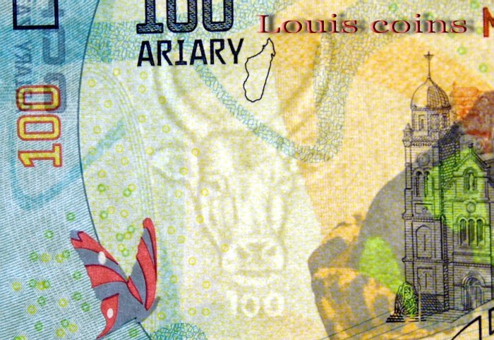 B1088-MADAGASCAR-ND-2017馬達加斯加紙幣100 Ariary（B))