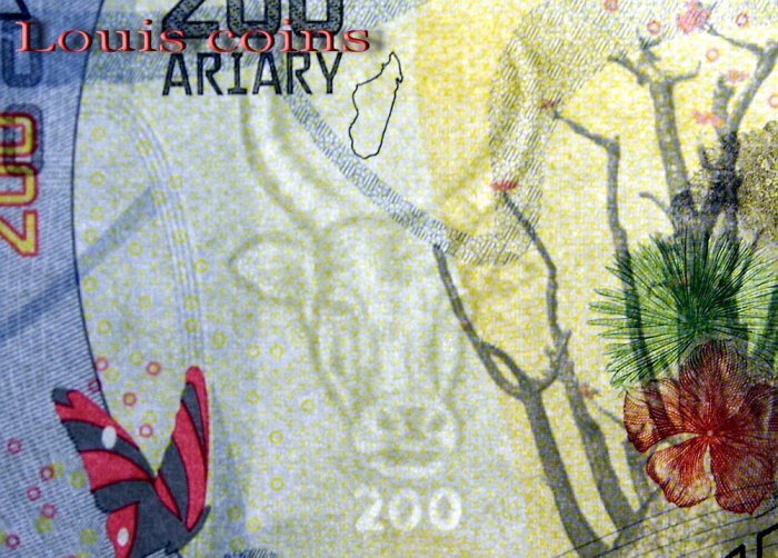 B1089 MADAGASCAR-ND 2017馬達加斯加紙幣 200 Ariary(492)