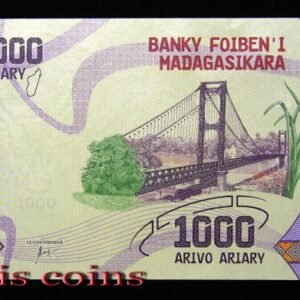 1091-1 B1091 MADAGASCAR-ND 2017馬達加斯加紙幣 1000 Ariary(543)